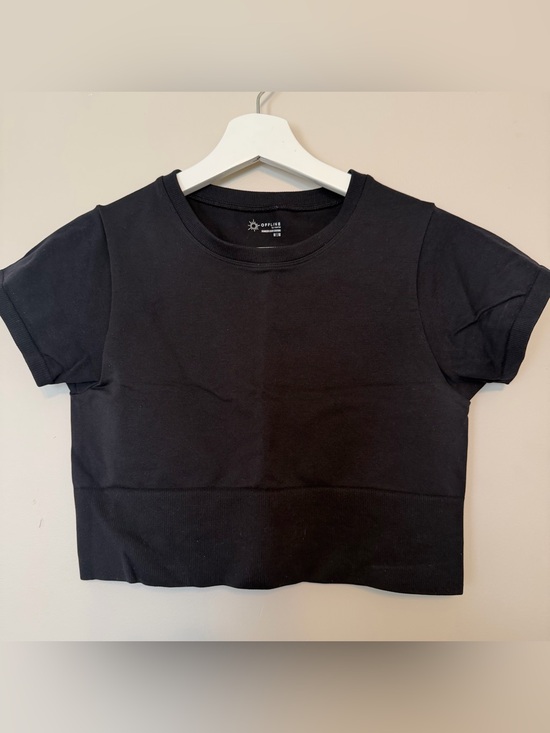 aerie Tops - Aerie Offline Seamless Cropped Crewneck Tee